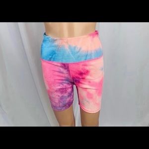 Beach Riot Peach Sparkle Bike Shorts